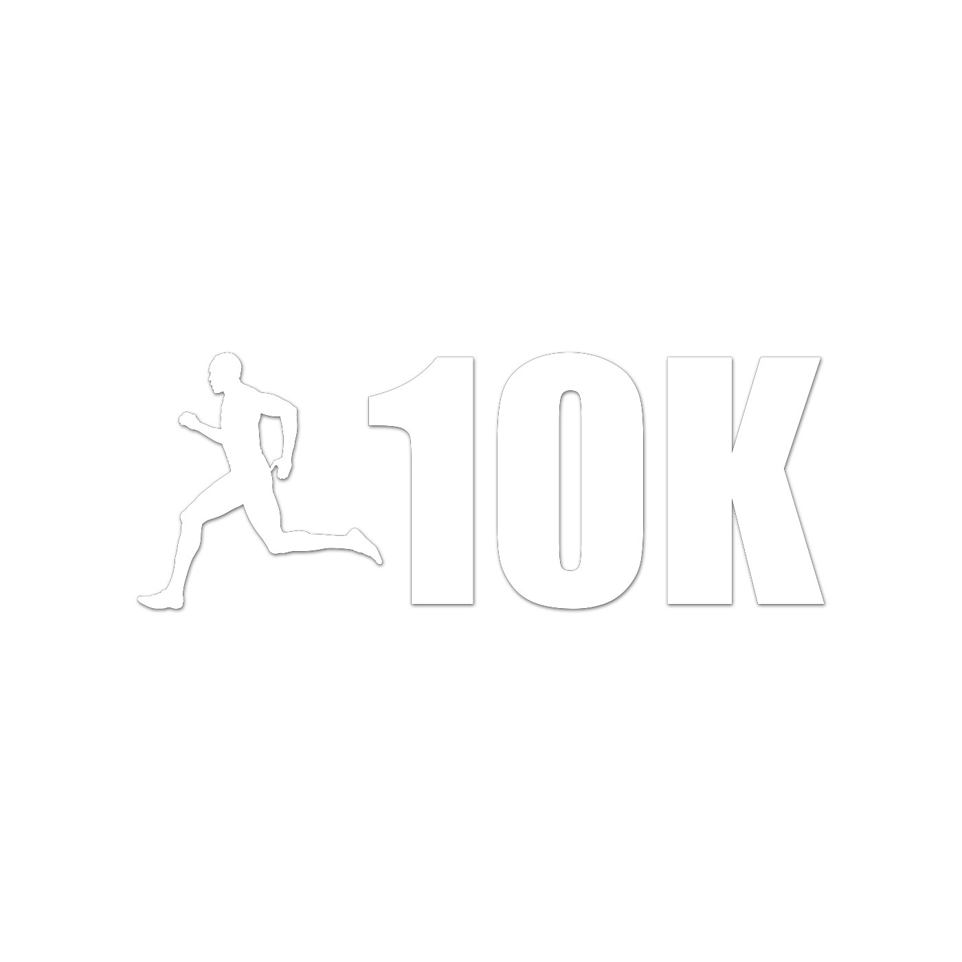 Mens 10K Sticker Decal Die Cut
