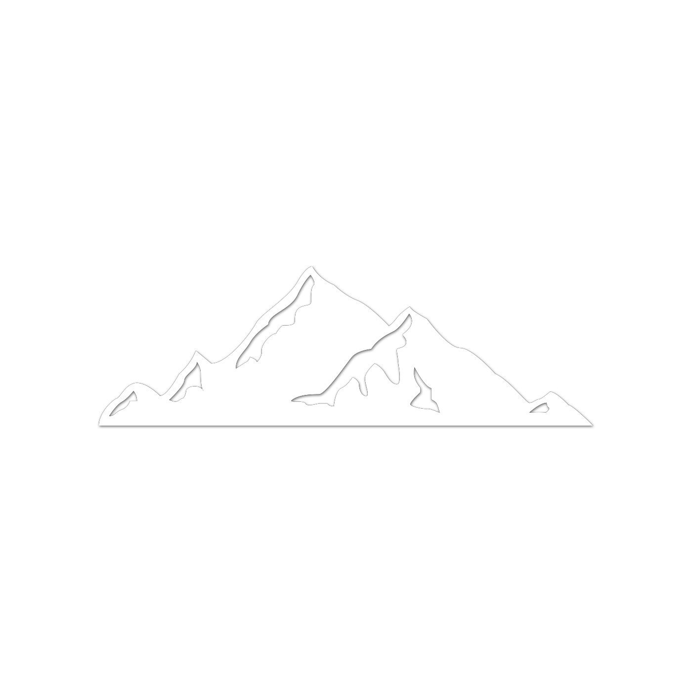 Mountains Silhouette V2 Sticker Decal Die Cut