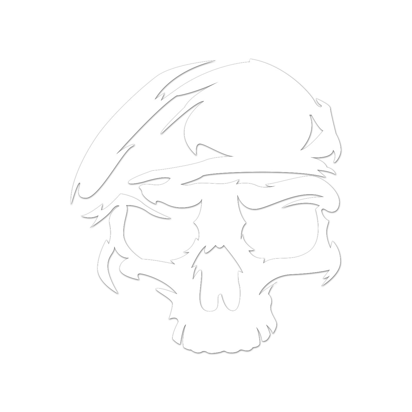 Army Ranger Skull Sticker Decal Die Cut