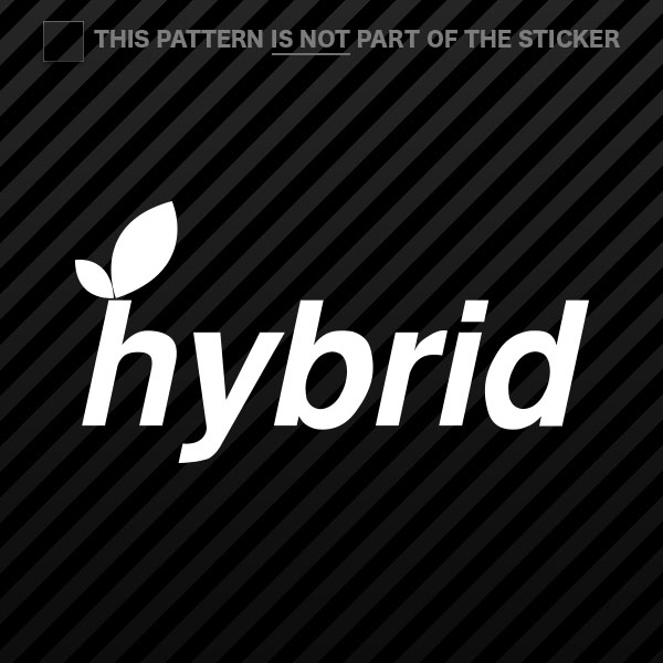 (2x) Hybrid Sticker Self Adhesive Vinyl