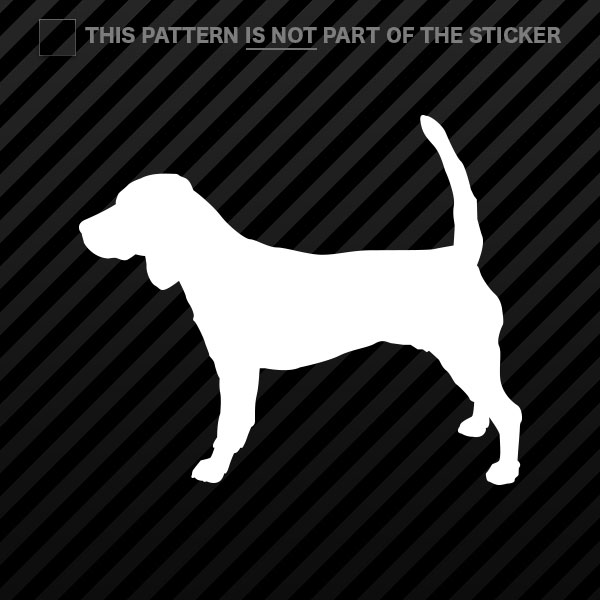 (2x) Beagle Sticker Self Adhesive Vinyl dog canine pet