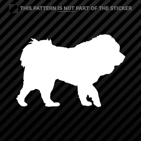 (2x) Tibetan Mastiff Sticker Self Adhesive Vinyl dog canine pet