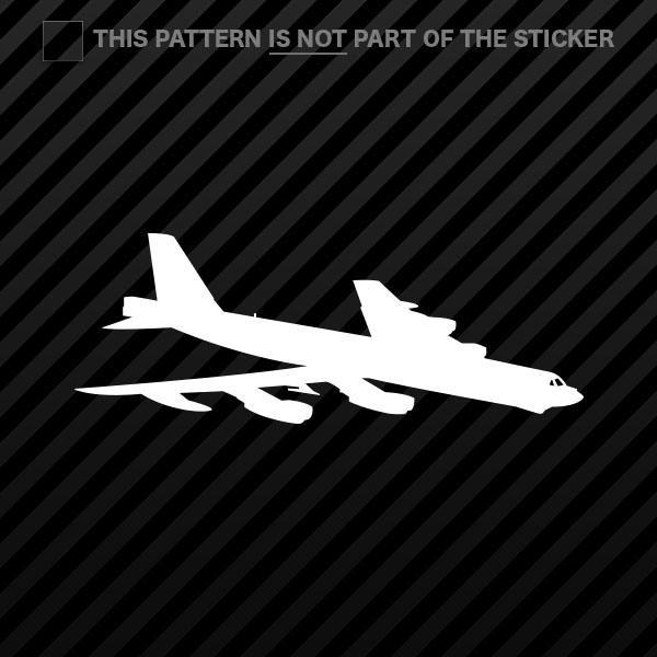 B-52 Stratofortress Die Cut Sticker – 5.73x5.00 Vinyl Decal, Made In USA (2-Pack)