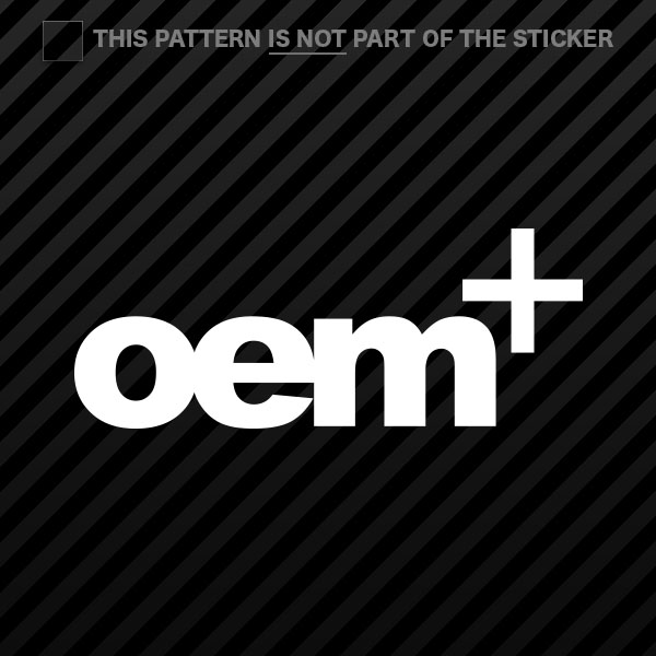 (2x) OEM+ Sticker Self Adhesive Vinyl oem plus #2