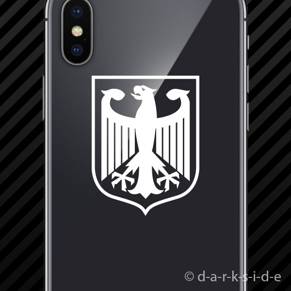 (2x) Deutschland Germany Cell Phone Sticker Mobile eagle german