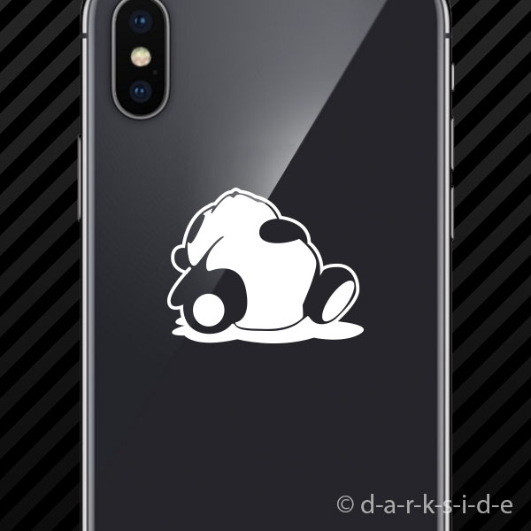 (2x) Sleeping Panda Cell Phone Sticker Mobile jdm drift lazy