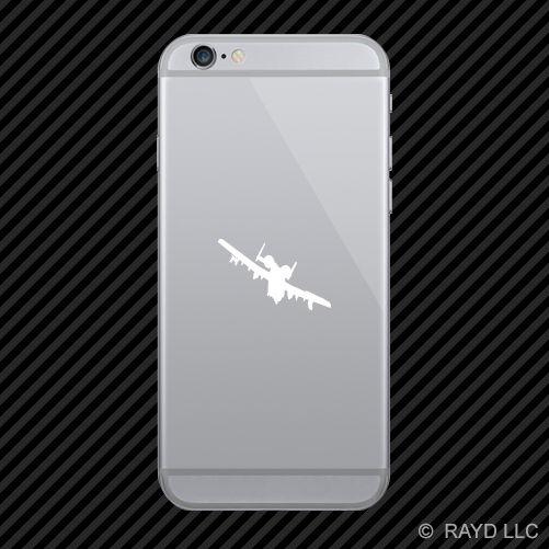 (2x) A-10 Thunderbolt II Cell Phone Sticker Mobile Warthog Hog CAS USAF A10