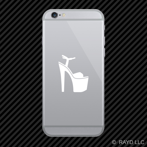 (2x) Stiletto Heel Cell Phone Sticker Mobile #3 sexy many colors