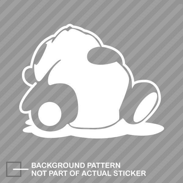 Sleeping Panda Sticker Die Cut Decal jdm drift lazy