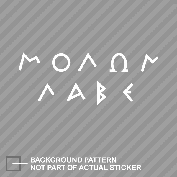 Molon Labe Sticker Die Cut Decal come and take them spartans #1