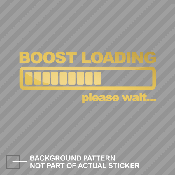 Boost Loading Sticker Decal Vinyl jdm kdm import turbo drift | eBay
