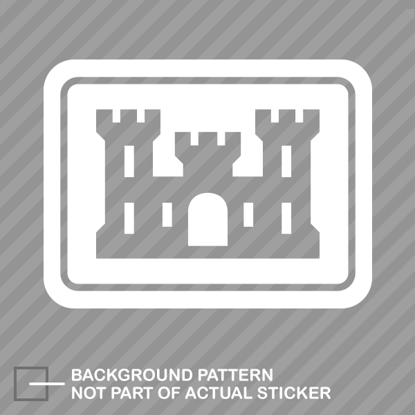 United States Army Corp of Engineers Sticker Die Cut Decal