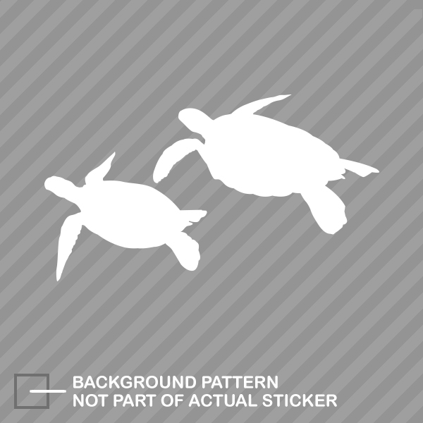 Sea Turtle Sticker Die Cut Decal scuba dive turtles